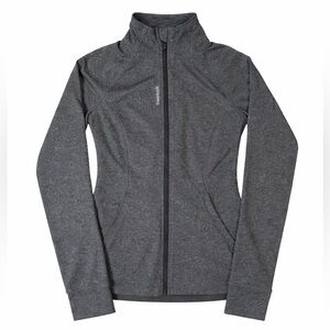 Reebok Heather Gray Athletic Jacket